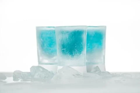 Three Ice Shots Stock Photos