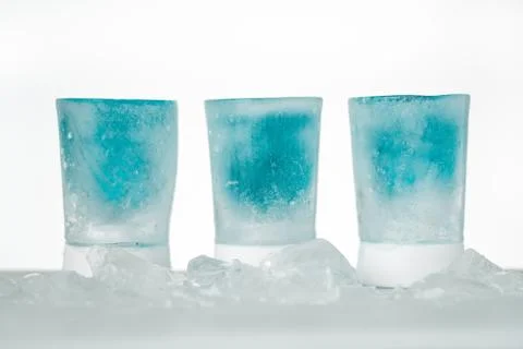 Three Ice Shots Stock Photos