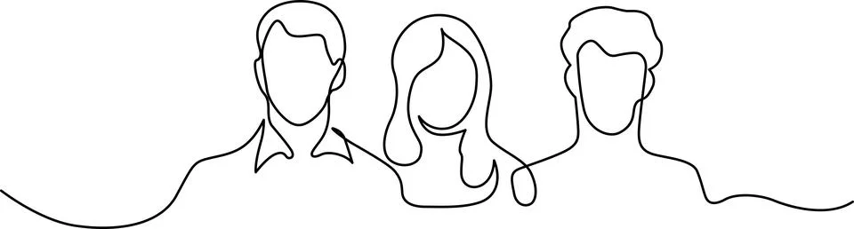 Three individuals in conversation Vector Stock Illustration