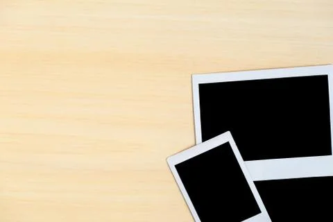 Three instant photo frames Foto stock