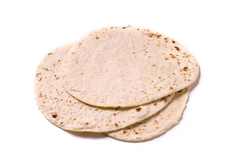 Three Italian Romagna piadina Foto stock