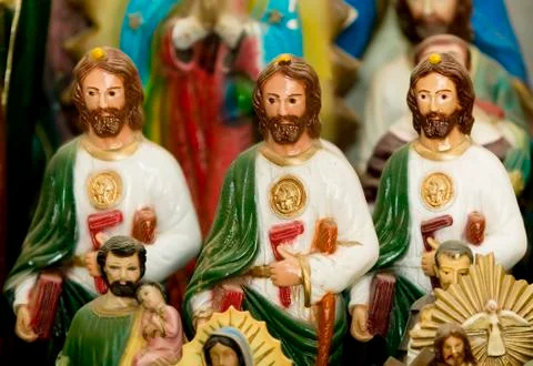 Three Jesus Statues Stock Photos