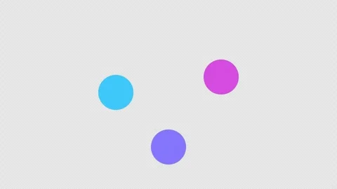 Three jumping circles. Stock Footage 267369140