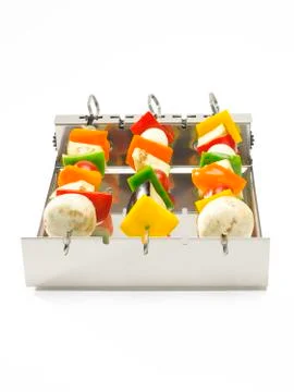 Three kabobs Stock-Fotos