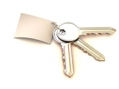 Three key with note. 3d Three key with note. 3d Copyright: xZoonar.com/Mak... Stock Photos