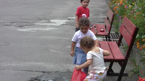 Three Kids Kiev Stock Footage 46145987