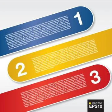 Three labels banners Stock-Illustration