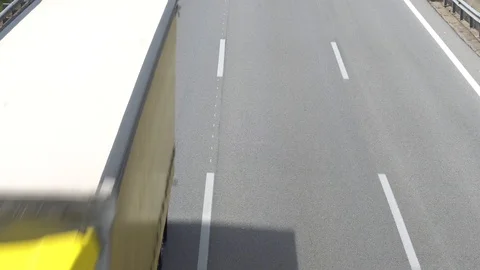 Three-lane highway in two directions of traffic Stock Footage 111089805