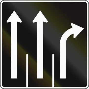 Three Lanes In Canada Stock Illustration