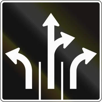 Three Lanes In Canada Stock Illustration