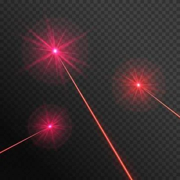 Three laser beams Stock Illustration