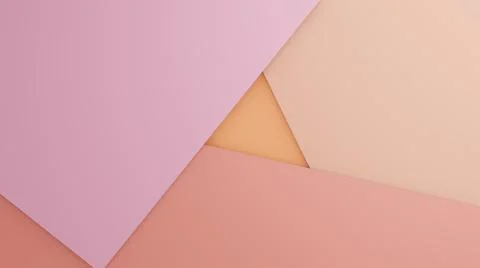 Three layers of different colors forming an abstract background. 3D illustration Stock Illustration