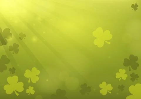 Three leaf clover abstract background Illustrazione stock
