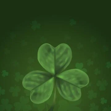 Three Leaf Clover Design Stock Illustration