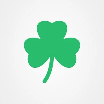 Three leaf clover icon. St Patricks day vector Stock Illustration