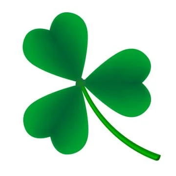 Three-leaf clover leaf Stock Illustration