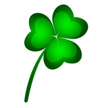 Three-leaf clover symbol of St. Patrick s Day Stock Illustration