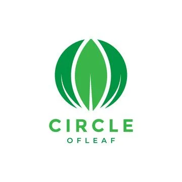 Three leaf green group logo design vector graphic symbol icon illustration .. Stock Illustration