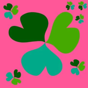 Three leaves clover Stock Illustration