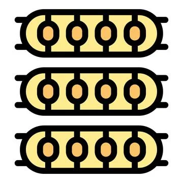Three led strip lights showing energy efficiency and modern lighting solution Stock Illustration