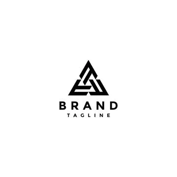 Three Letter t Logo Design Stock-Illustration