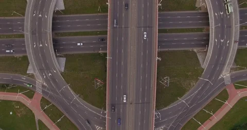 Three-level interchange Video stock 95393621