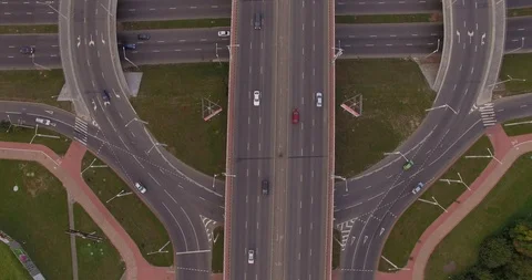 Three-level interchange Video stock 95393670