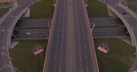 Three-level interchange Stock Footage 95393722