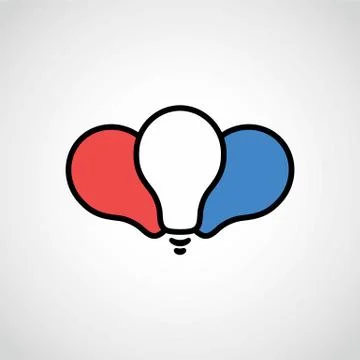 Three light bulbs. Stock Illustration