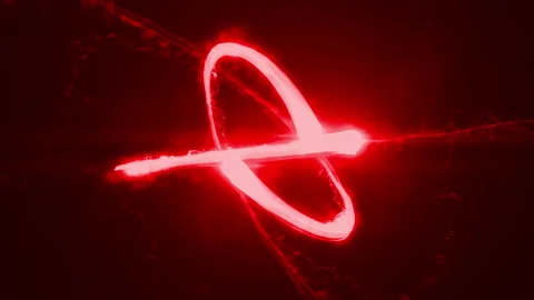 Three lights flying and exploding red Stock Footage 201091481