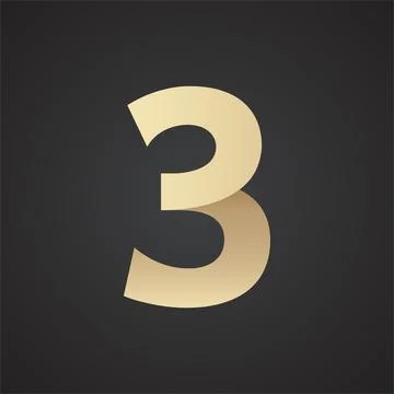 Three logo in origami style vector logo Illustrazione stock