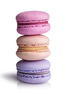 Three macaroon an each other Stock Photos