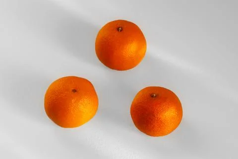 Three mandarins. Stock Photos