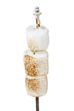 Three marshmallows Stock Photos