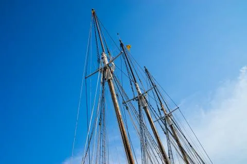 Three masts barca Stock Photos