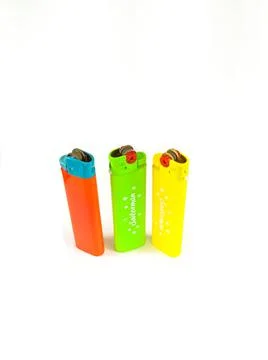 Three   matches with three colors Stock-Fotos