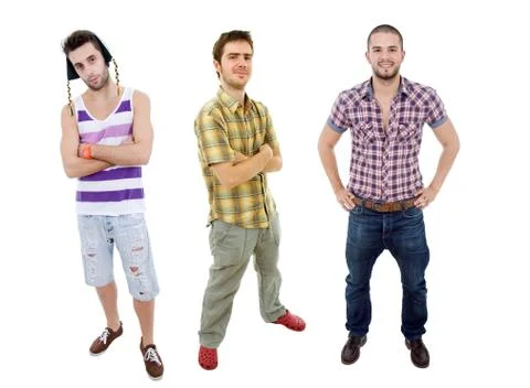 Three men Stock Photos