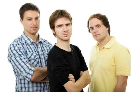 Three men Foto stock