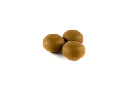 Three milk toffees Stock-Fotos