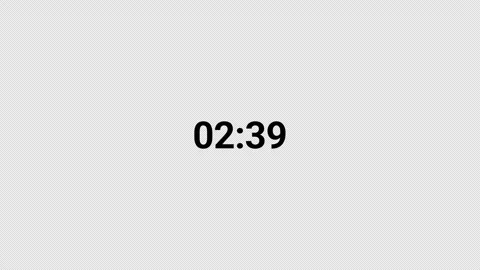 Three minutes countdown timer animation in sixty seconds with alpha channel 스톡 동영상 343838250