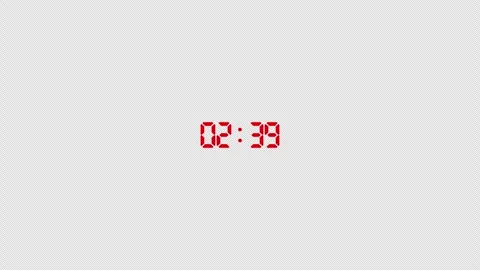Three minutes digital countdown timer animation in sixty seconds 스톡 동영상 343909486