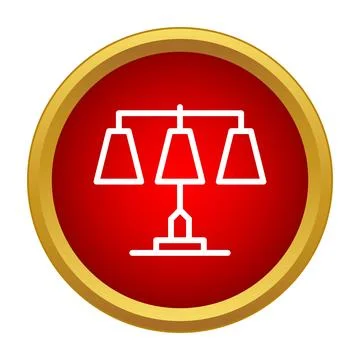 Three modern lighting lamps on red circular background イラスト素材