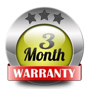 Three month warranty Stock Illustration