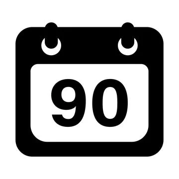 Three months icon vector for graphic design, logo, website, social media, m.. Stock Illustration