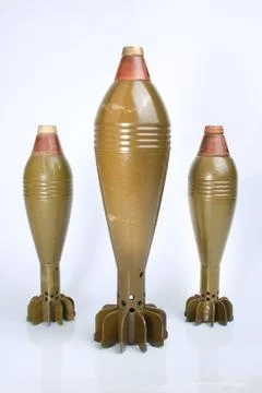 Three Mortars Stock Photos