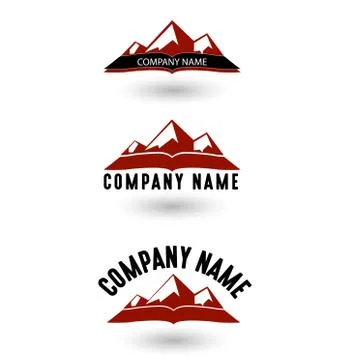 Three Mountain Logo Stock Illustration