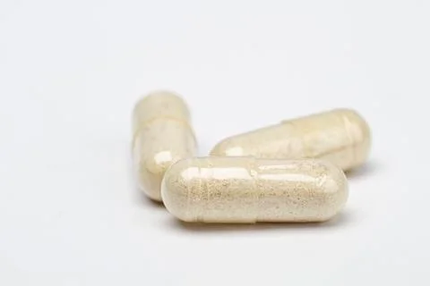 Three natural supplement Foto stock