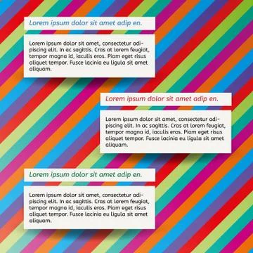 Three notes Stock Illustration