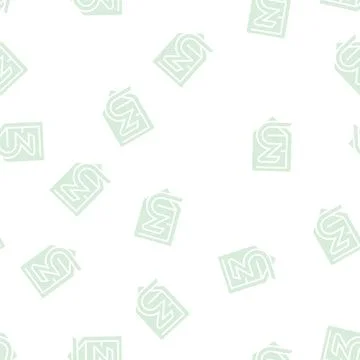 Three number glyph seamless pattern Stock Illustration