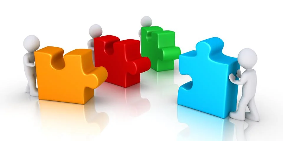 Three offerings to join puzzle Stock Illustration